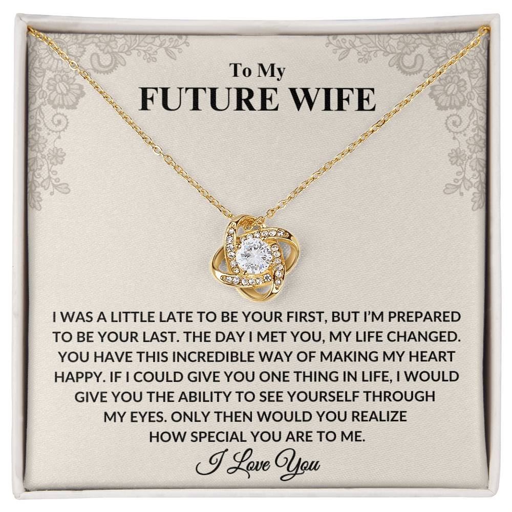 To My Future Wife Love Knot Necklace – Perfect Anniversary Gift
