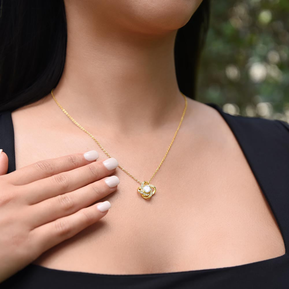 To My Soulmate Necklace – Romantic Love Knot Gift
