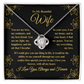To My Beautiful Wife Love Knot Necklace - Always & Forever