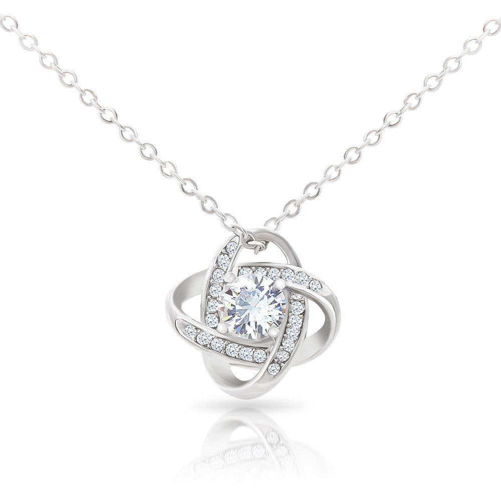 To My Beautiful Wife Love Knot Necklace - Always & Forever