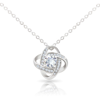 To My Beautiful Wife Love Knot Necklace - Always & Forever