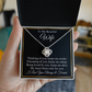 To My Beautiful Wife Love Knot Necklace, Gift for Wife, Valentine's Day, Birthday, Anniversary, Wedding