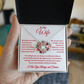 To My Wife, Meeting You Was Fate Love Knot Necklace - Valentine's Day