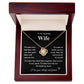 To My Beautiful Wife Love Knot Necklace - Valentine's Day