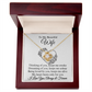 To My Beautiful Wife Love Knot Necklace, Gift for Wife, Valentine's Day, Birthday, Wedding, Anniversary, Mother's Day