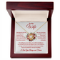 To My Wife, Meeting You Was Fate Love Knot Necklace - Valentine's Day