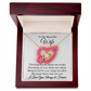 To My Beautiful Wife Love Knot Necklace, Gift for Wife, Anniversary, Valentine's Day, Birthday, Wedding