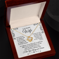 To My Beautiful Wife Love Knot Necklace - I Love You, Always & Forever - Valentine's Day