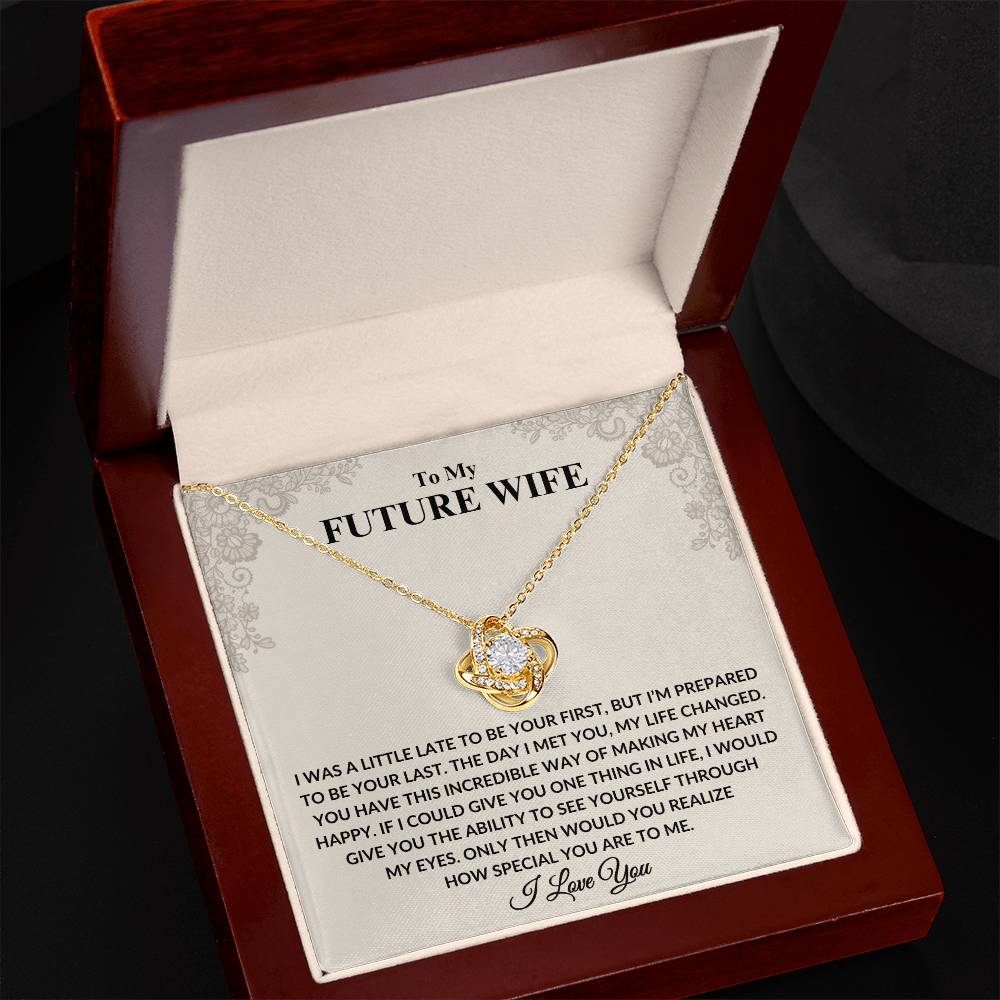 To My Future Wife Love Knot Necklace – Perfect Anniversary Gift