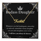 My Badass Daughter Custom Name Necklace – Personalized Gift of Strength