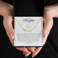 To My Daughter Custom Name Necklace - from Father