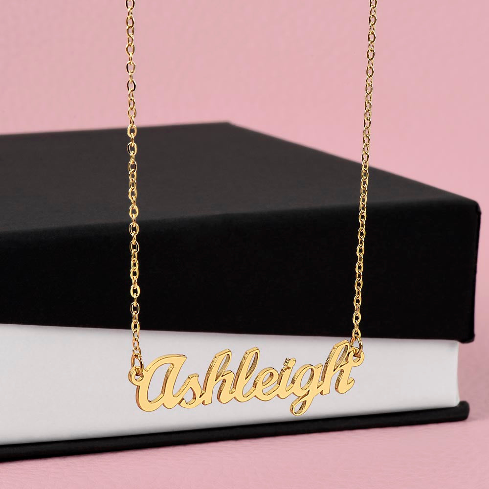 My Badass Daughter Custom Name Necklace – Personalized Gift of Strength