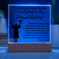 Daughter So Proud of You Graduation Gift, LED Light Acrylic Plaque