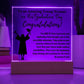 Daughter So Proud of You Graduation Gift, LED Light Acrylic Plaque