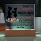To My Daughter Acrylic Square Plaque, Great Graduation Gift!