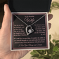To My Beautiful Wife Forever Love Necklace - I Love You, Always & Forever - Valentine's Day!