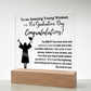 Daughter So Proud of You Graduation Gift, LED Light Acrylic Plaque
