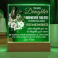 To My Daughter Acrylic Square Plaque, Graduation Gift!