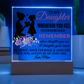 To My Daughter Acrylic Square Plaque, Great Graduation Gift!