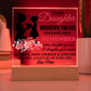 To My Daughter Acrylic Square Plaque, Great Graduation Gift!