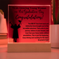 Daughter So Proud of You Graduation Gift, LED Light Acrylic Plaque