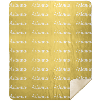 Personalized Custom Name Sherpa Blanket, Perfect gift!