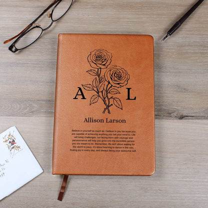 Personalized Leather Journal, Graduation Gift