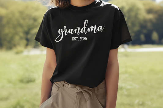 Personalized Grandma EST YEAR T-Shirt