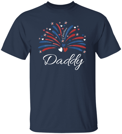 4th Of July Custom (Mama, Grandma, Daddy) Unisex T-Shirt With Upto 6 Kids Names!