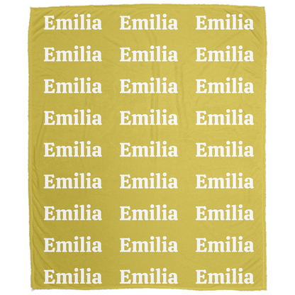 Personalized Custom Name Cozy Plush Fleece Blanket – Perfect Gift