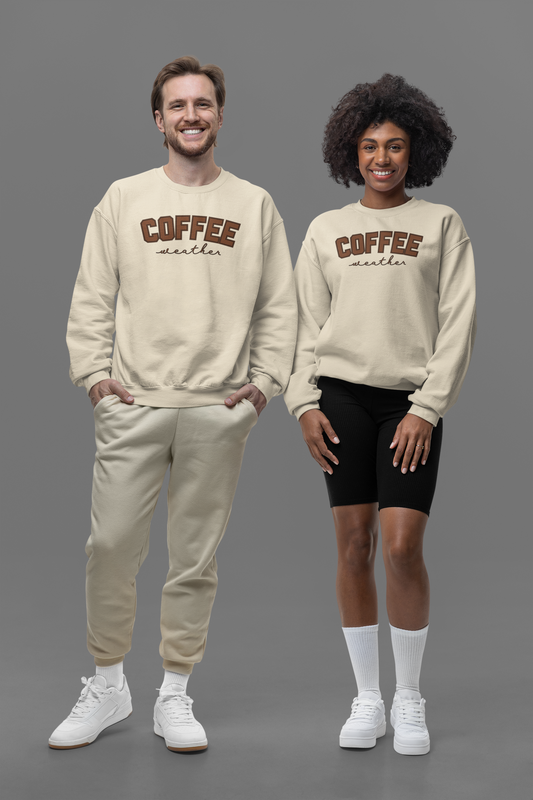 Coffee Weather Sweatshirt – Cozy Fall & Winter Crewneck for Coffee Lovers