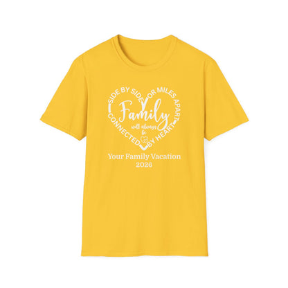 Family Heart Connection Personalized - Vacation T-shirts